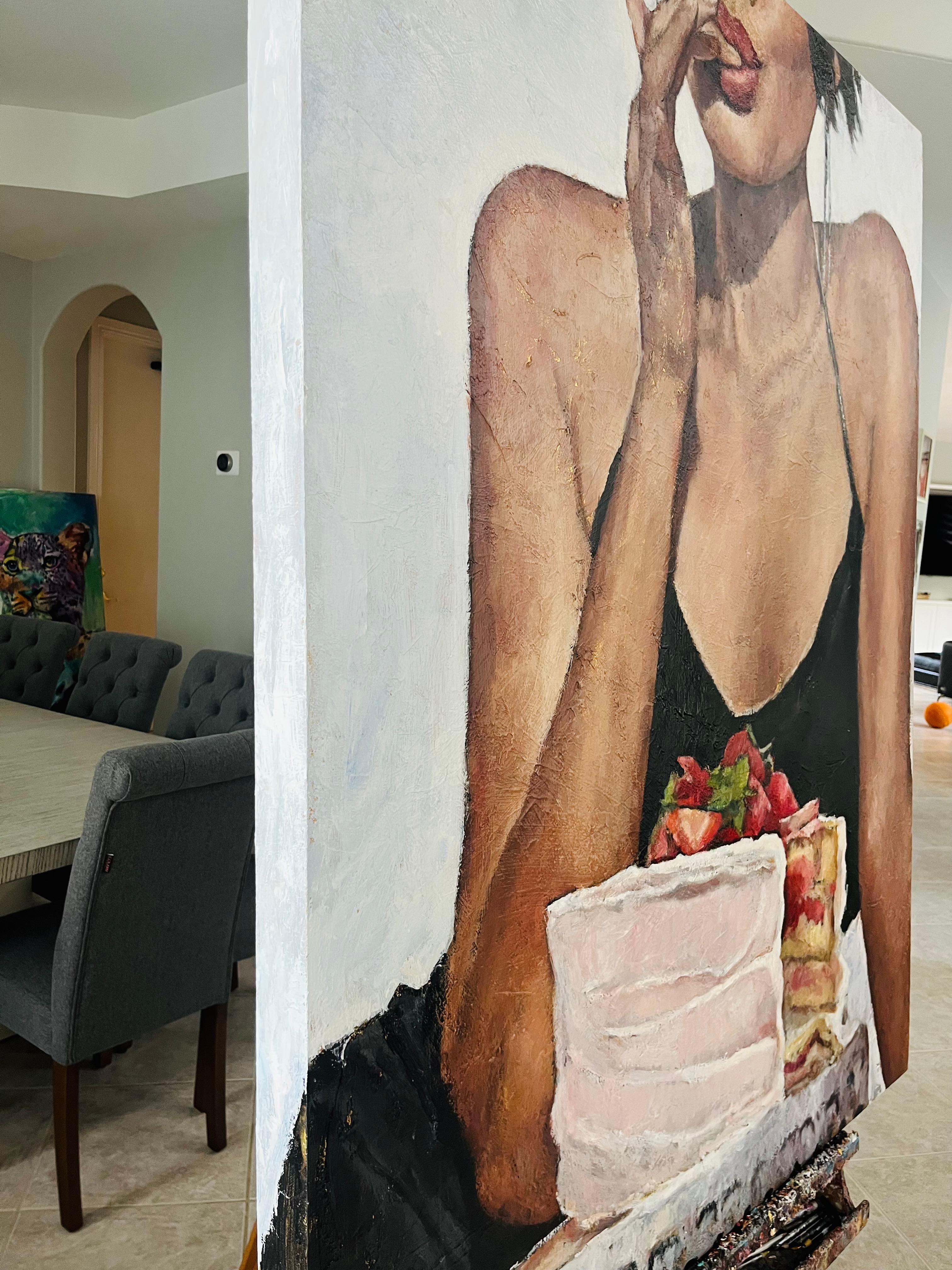 Habitación para el postre, Pintura original - Painting de Nava Lundy
