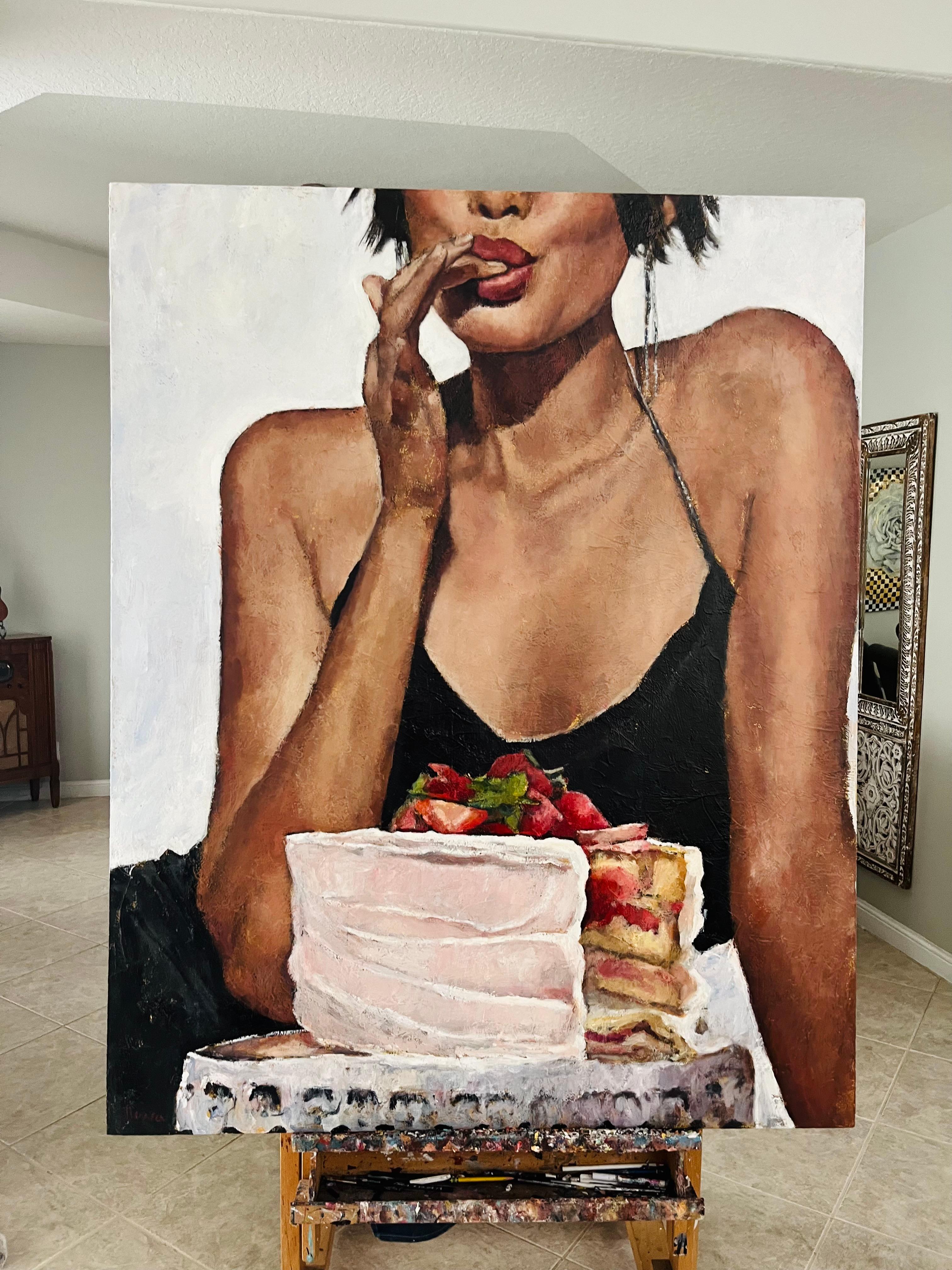 Habitación para el postre, Pintura original - Painting Contemporáneo de Nava Lundy