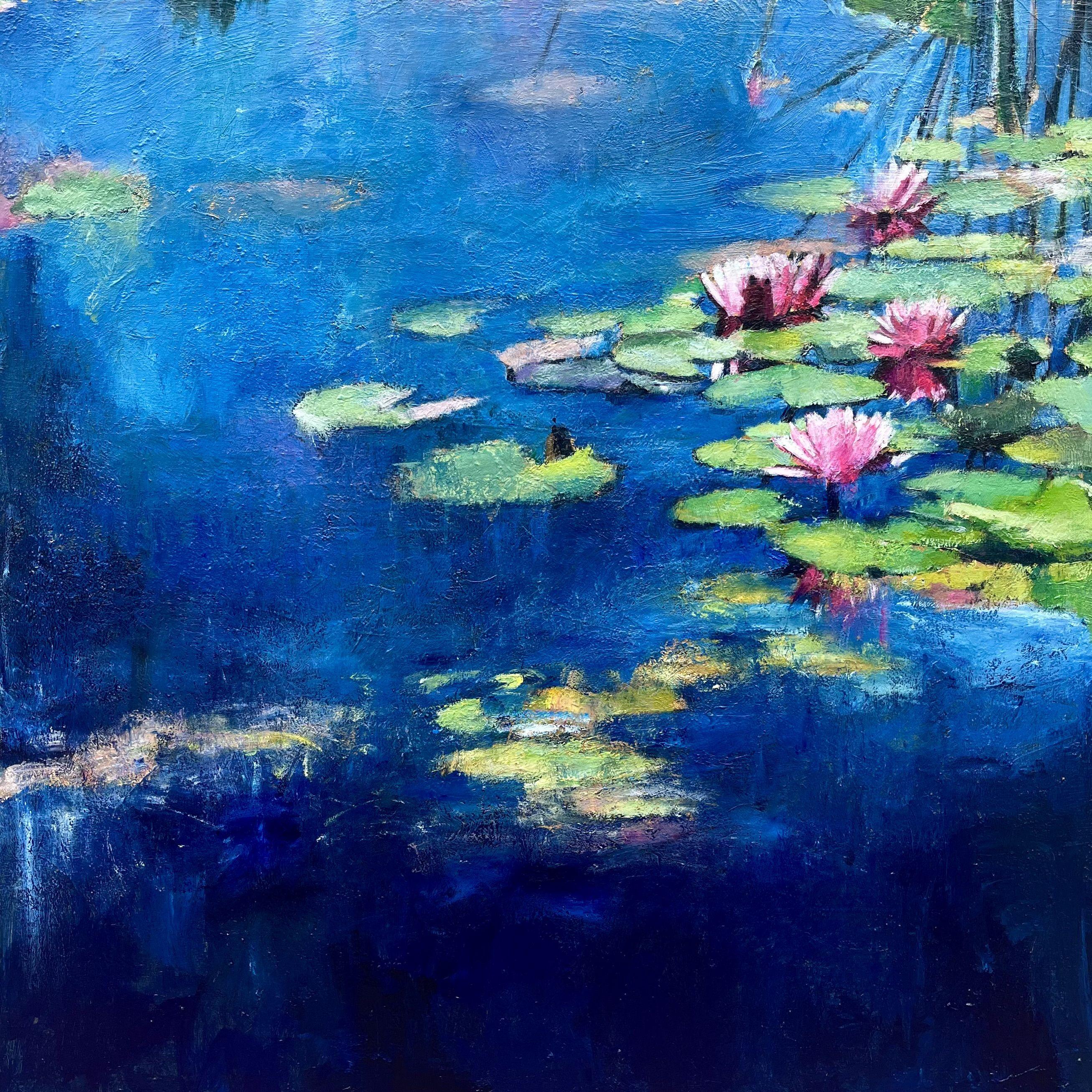 Senza peso, Pittura, Acrilico su tela - Painting di Nava Lundy