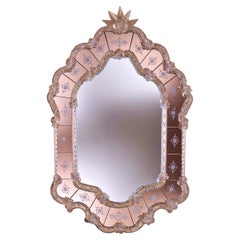 Retro Navagero Murano Glass Mirror