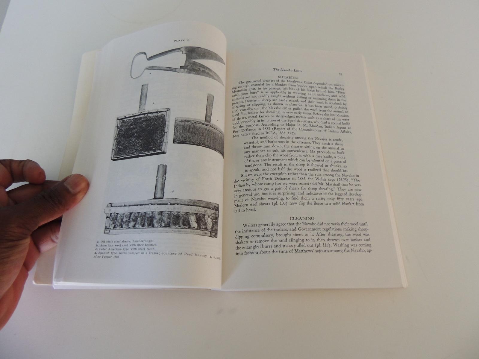 North American Navaho Weaving: Its Technic and Its History, 'Navajo' Softcover Book