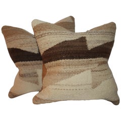 Navaho Weaving Pillows, Pair