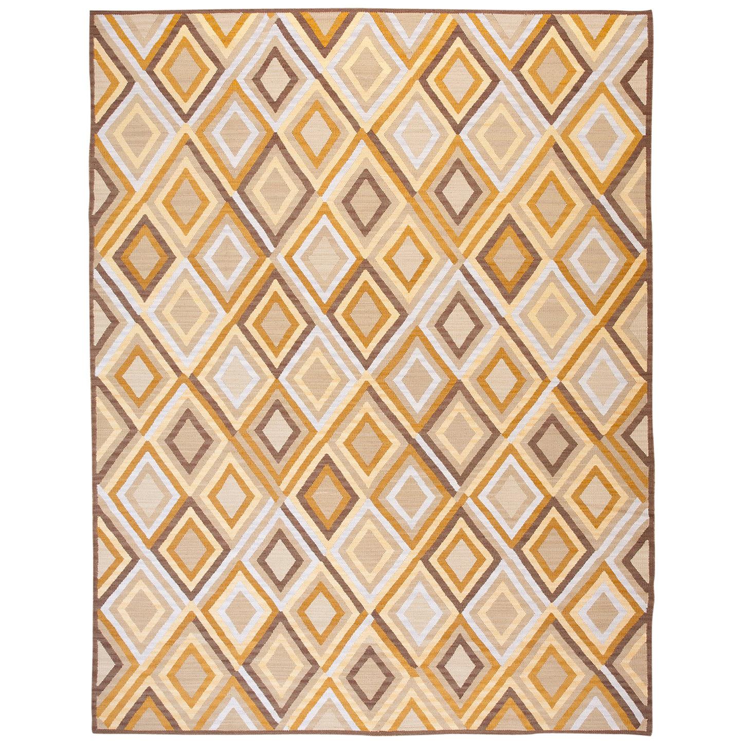 Contemporary Navajo Style Carpet ( 9' x 12' - 375 x 365 ) For Sale