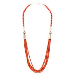 Navajo Beaded Coral Necklace