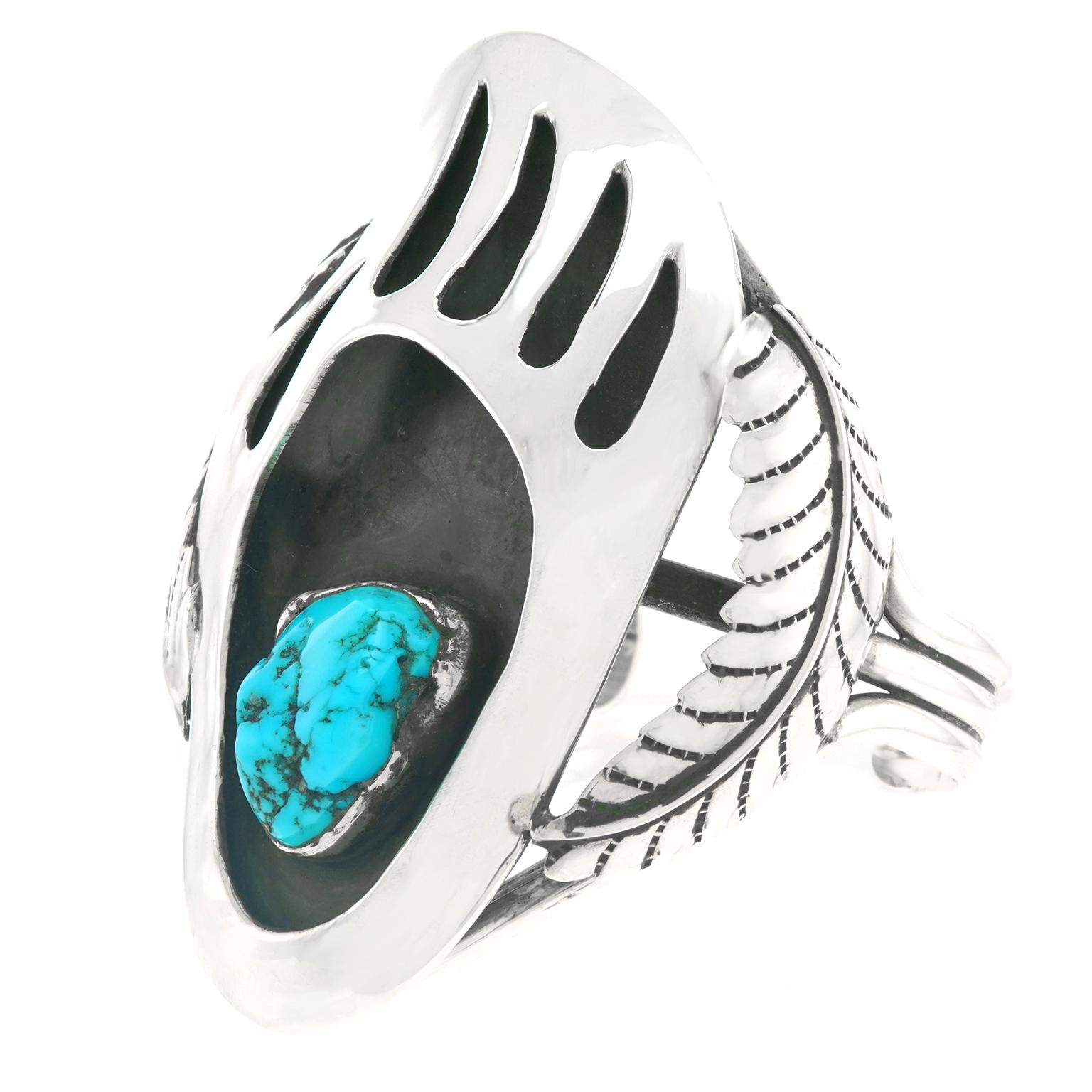 navajo bear claw ring