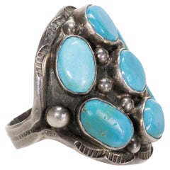 Navajo Bisbee Turquoise Ring