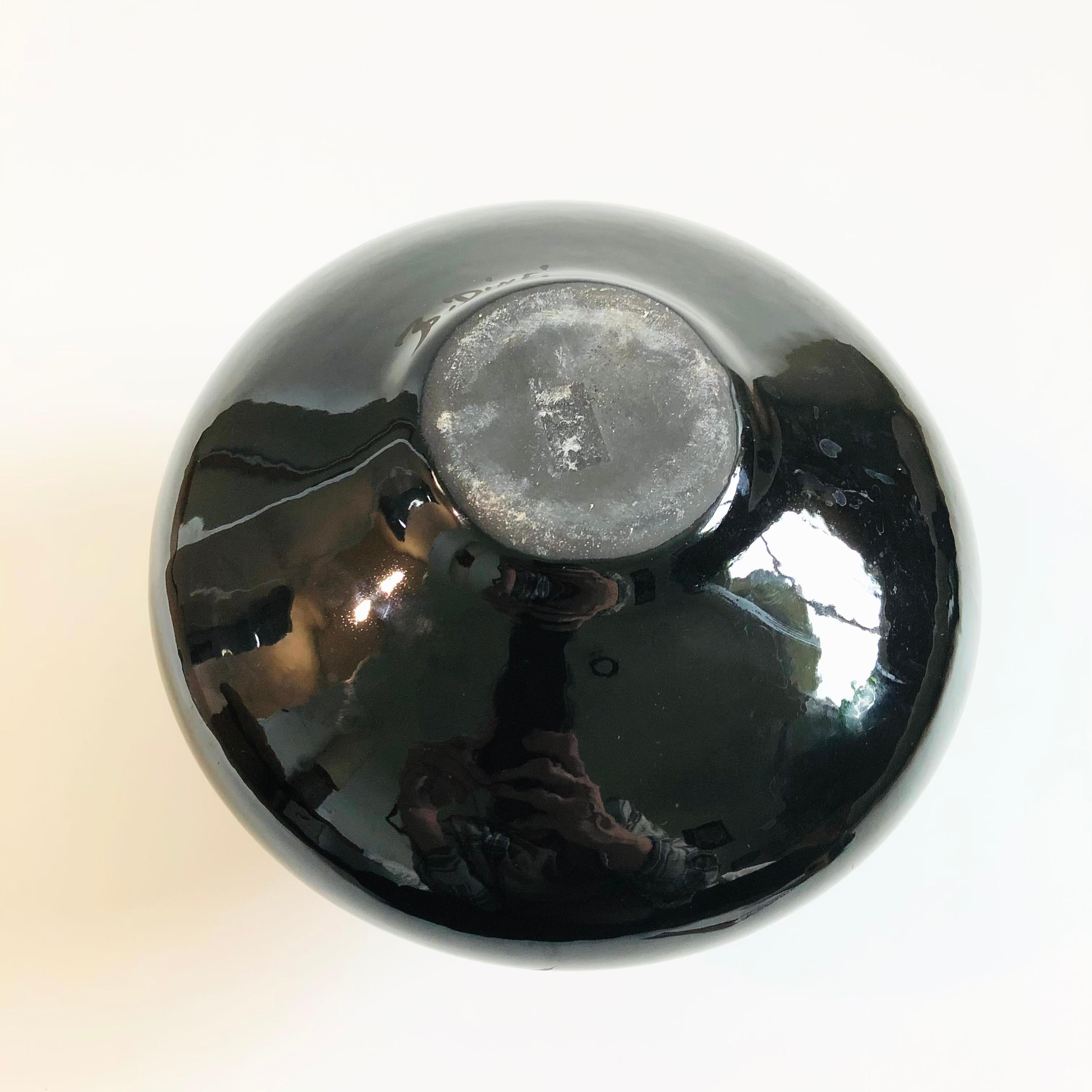 20th Century Navajo Black Pottery Vase
