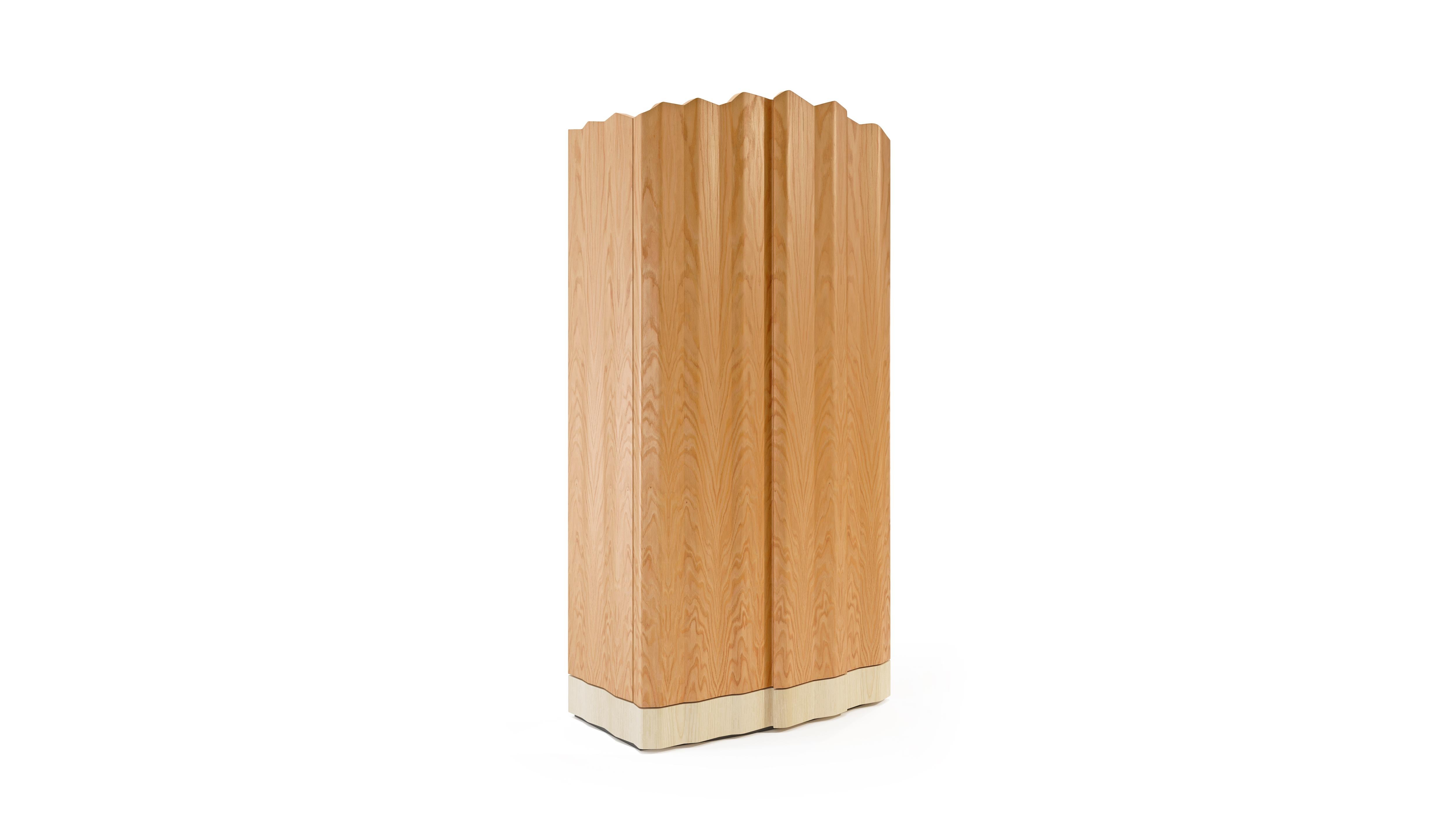 Modern Navajo Canyon Cabinet, Oak and Sycamore, InsidherLand by Joana Santos Barbosa For Sale