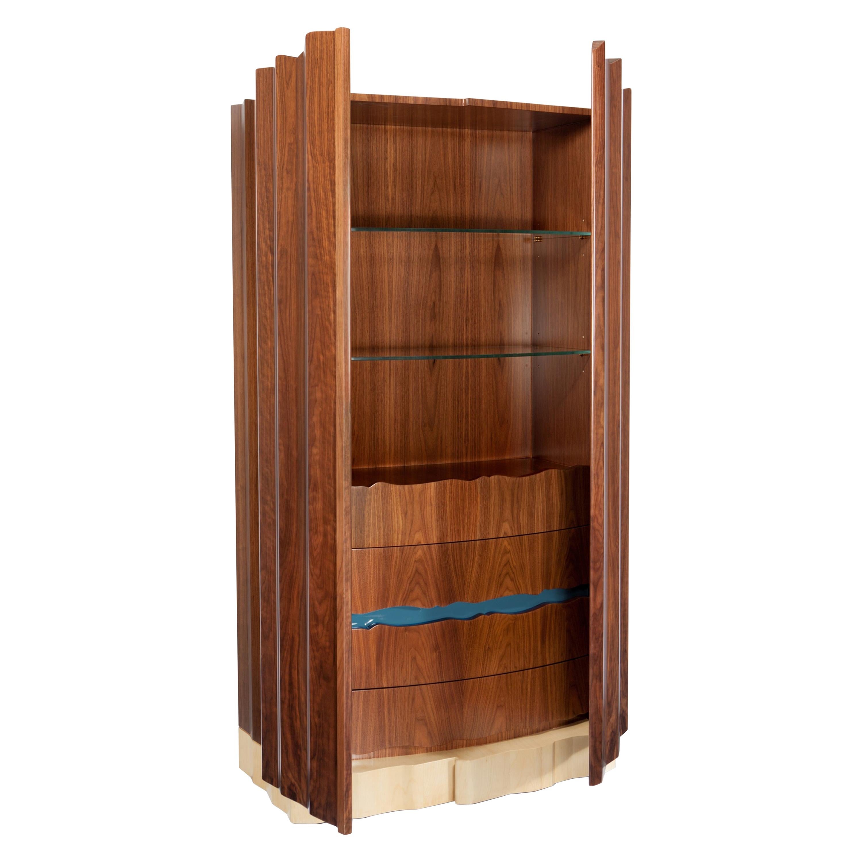 Navajo Canyon Cabinet, Walnut and Sycamore, InsidherLand by Joana Santos Barbosa For Sale