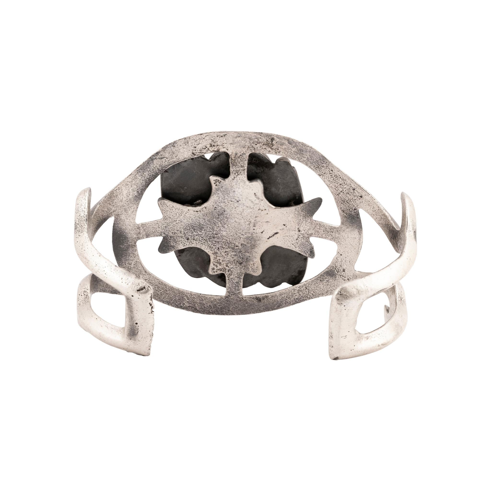 Nativo americano Bracciale in turchese Navajo Cerrillos e argento sterling in vendita