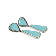Navajo Cerrillos Turquoise Earrings