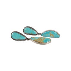 Navajo Cerrillos Turquoise Earrings