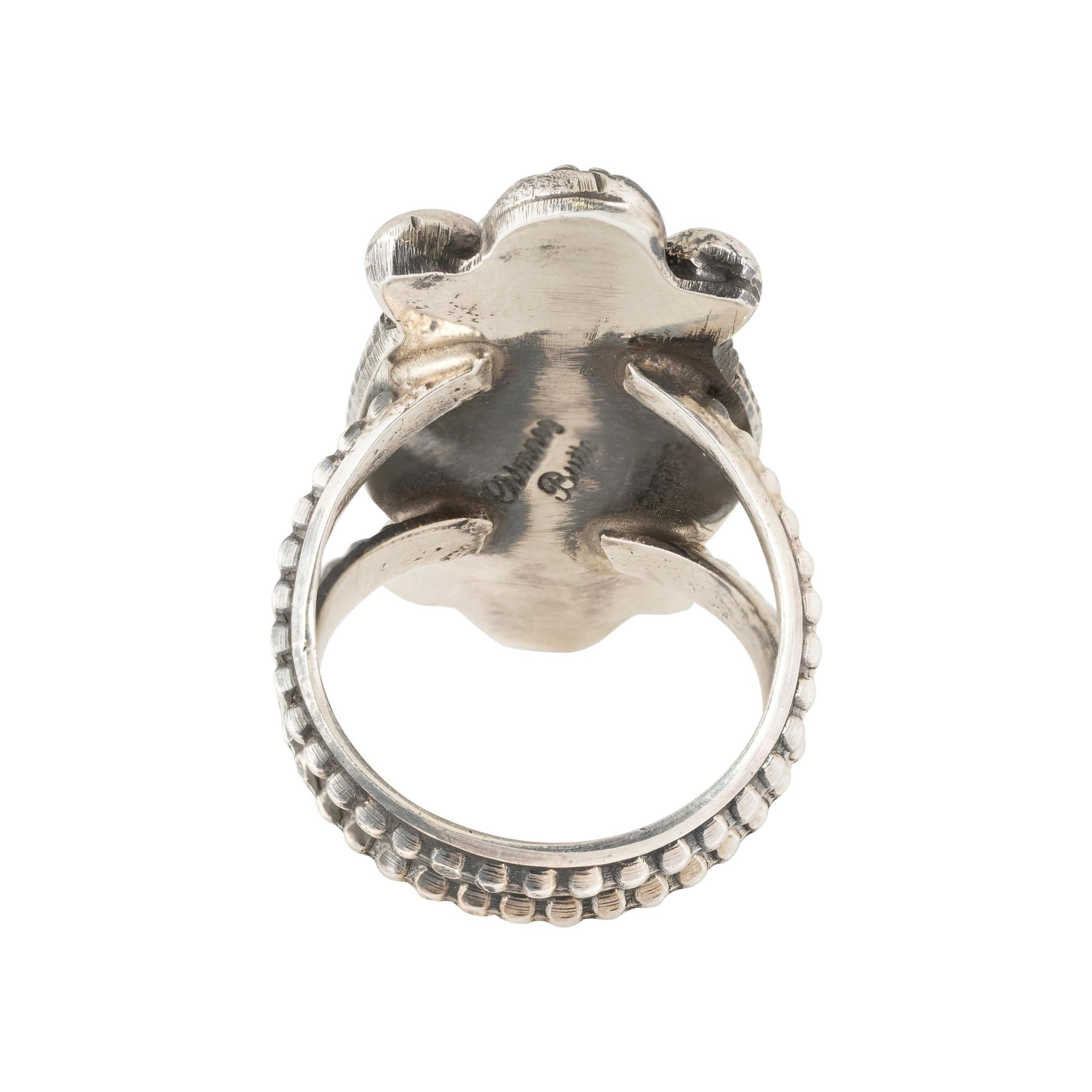 Navajo Chimney Butte Türkis Ring (Indigene Kunst (Nord-/Südamerika)) im Angebot