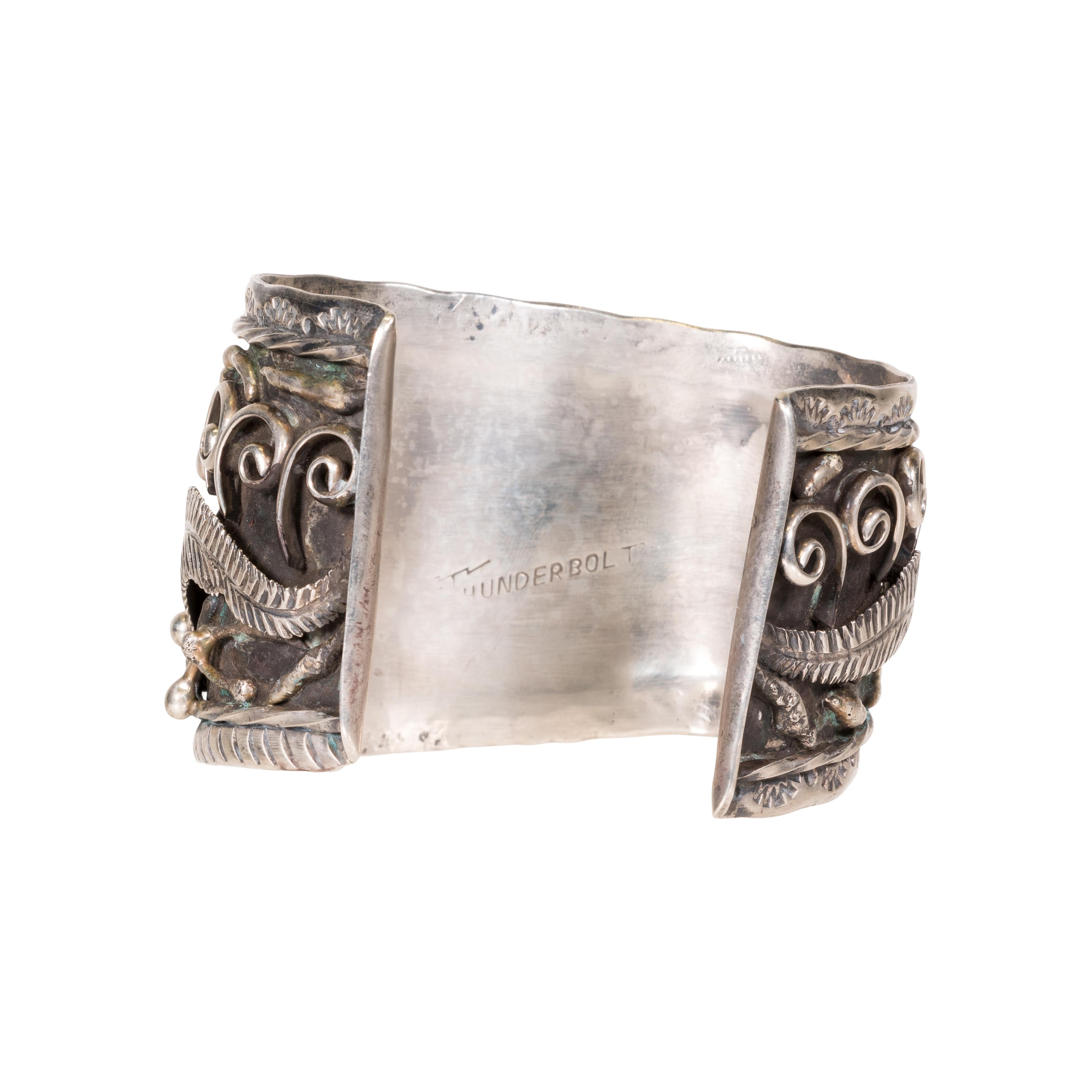 Navajo Coral and Turquoise Cuff Bracelet In Good Condition For Sale In Coeur d Alene, ID