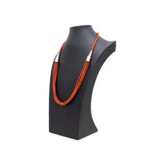 Navajo Coral Beaded Necklace