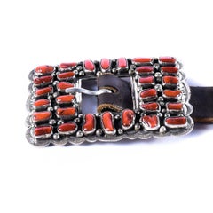 Navajo Coral Concho Belt