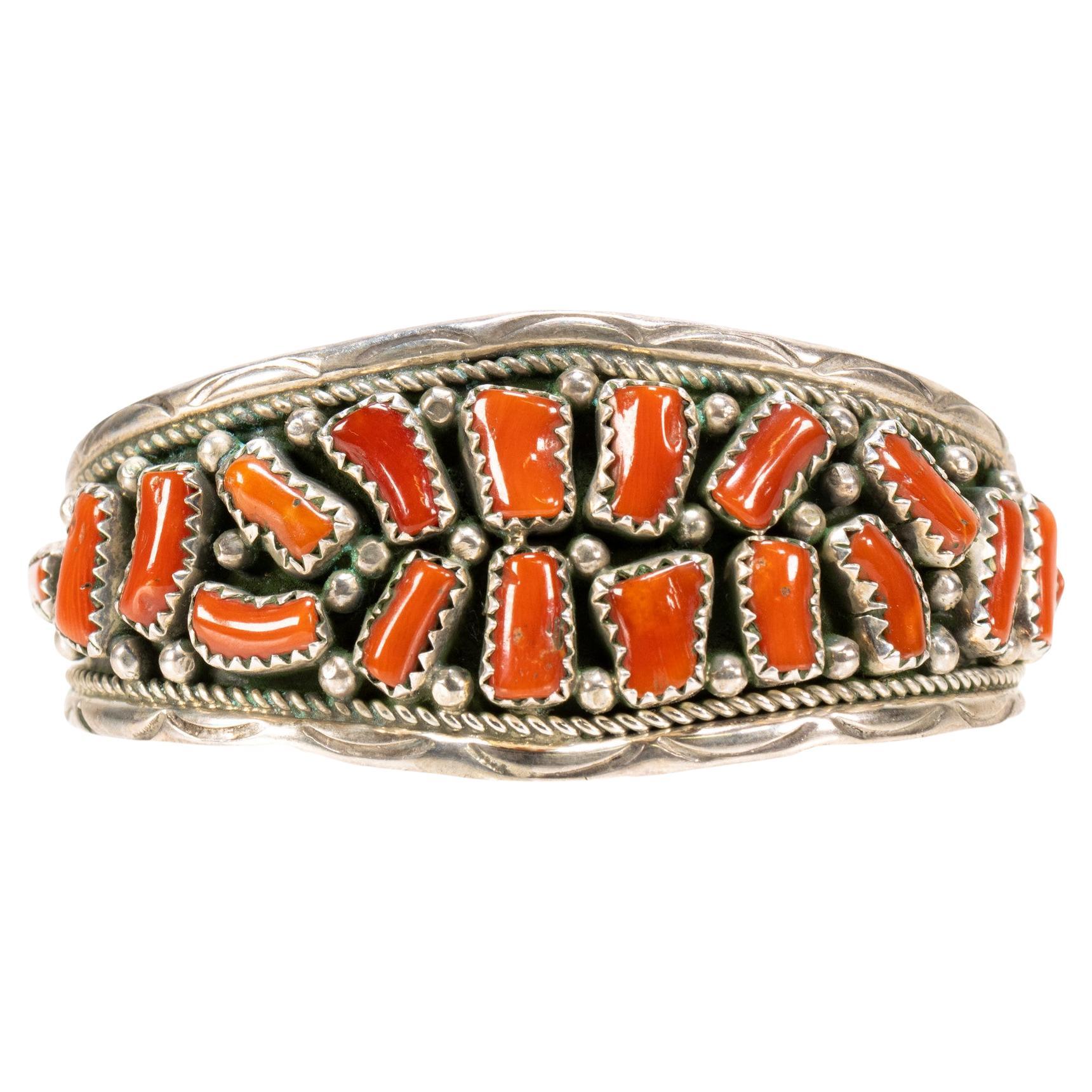 Navajo Koralle Manschette Armband
