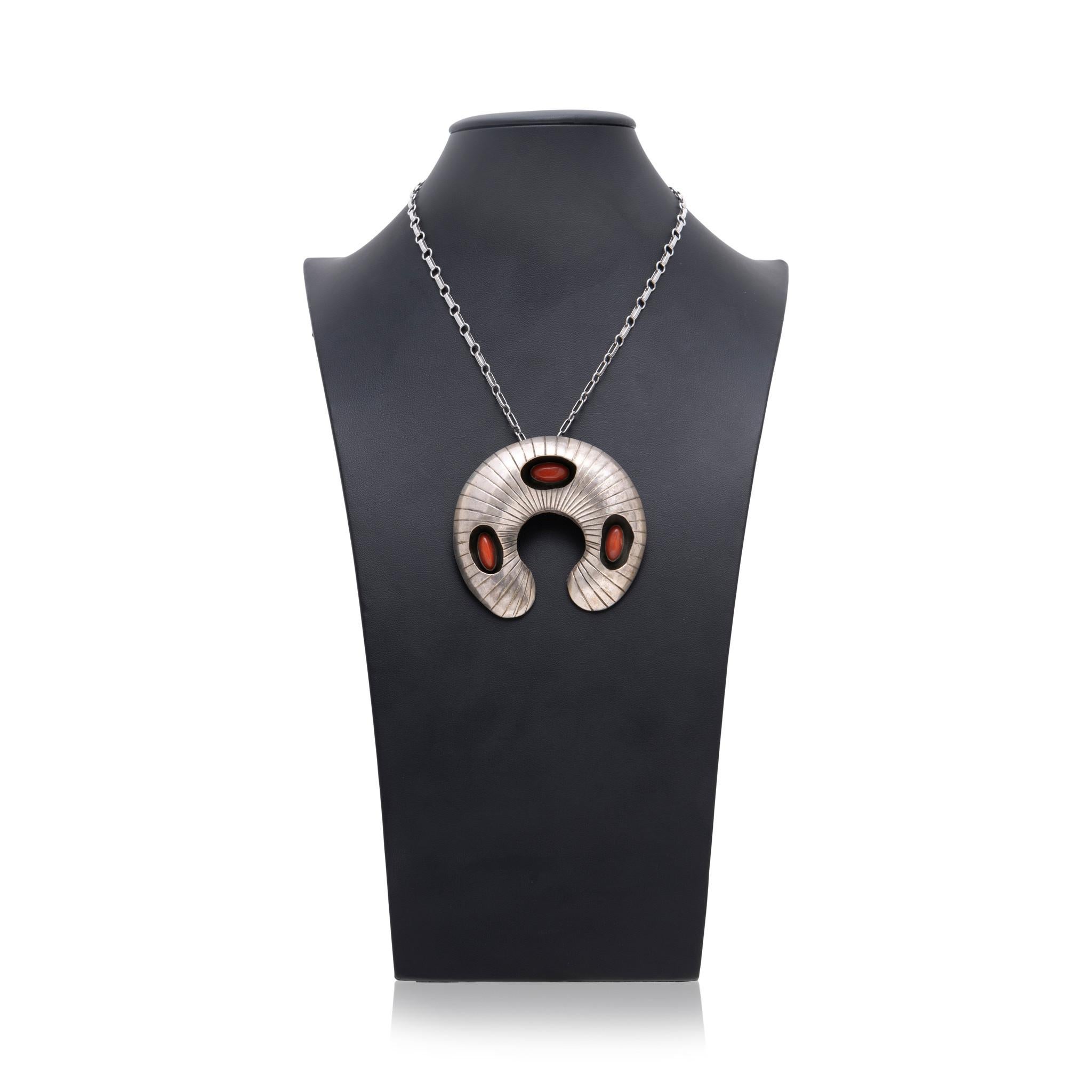 Taglio vecchia miniera Navajo Coral Necklace in vendita