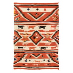 Navajo Cow Pictorial Weaving