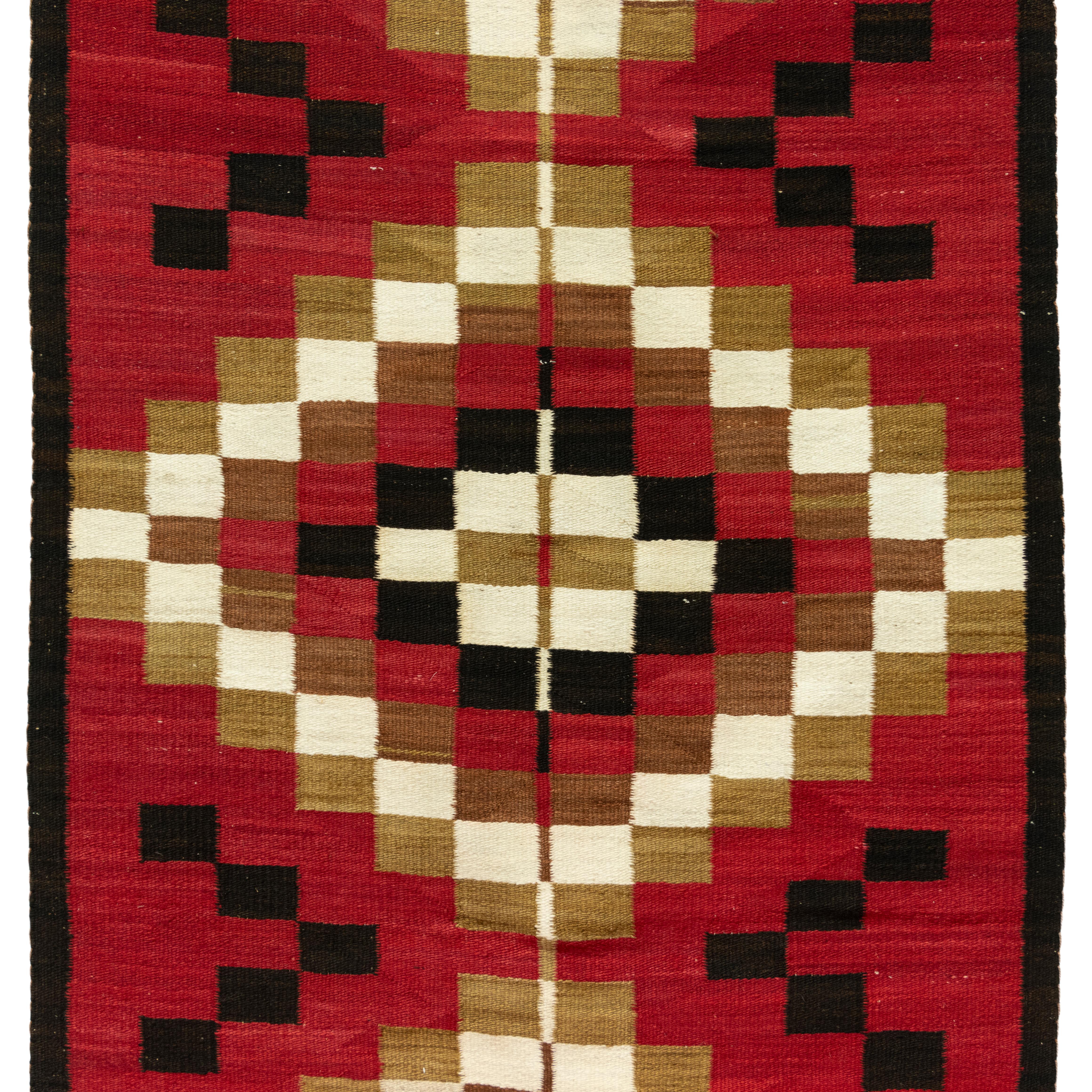 Native American Navajo Crystal with Ganado Red Area Weaving