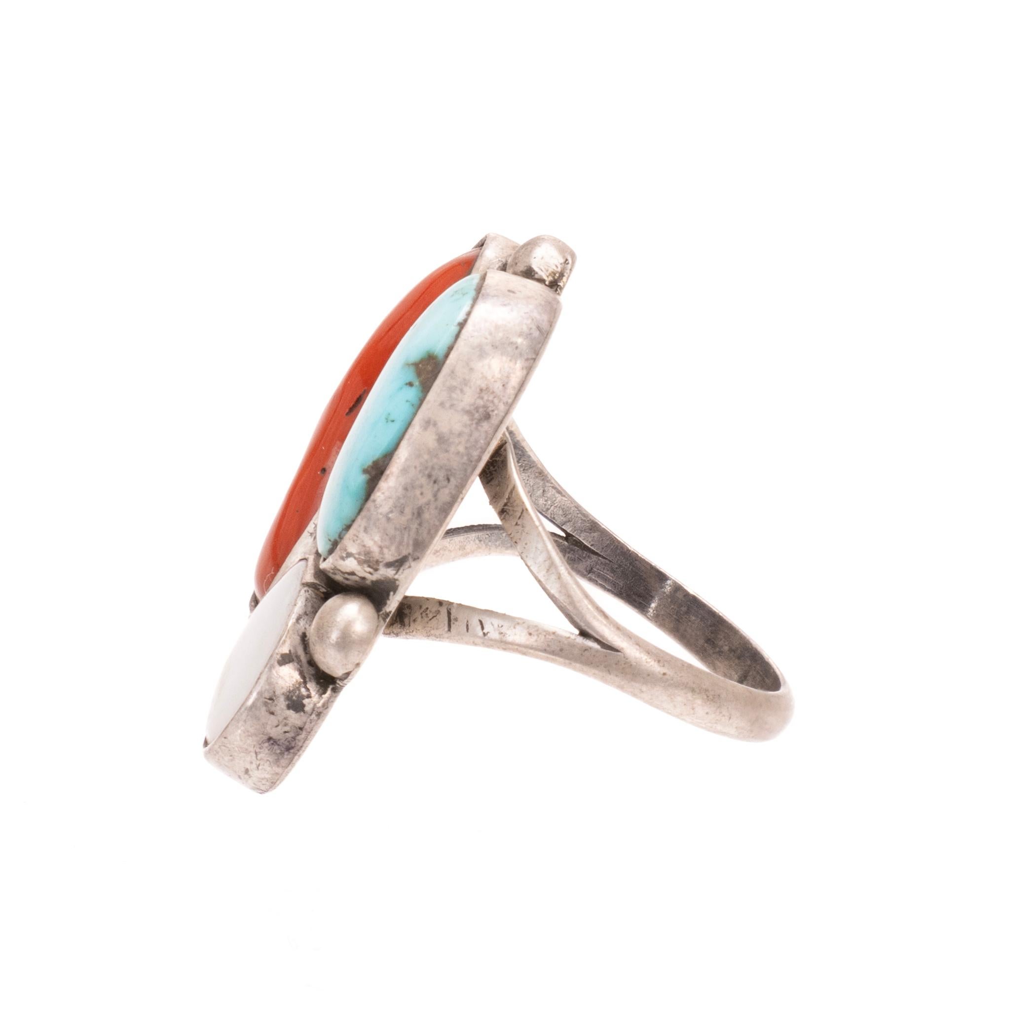 Nativo americano Bracciale e anello Navajo in vendita
