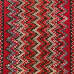 Tessitura in lana Navajo Dine Large Red Mesa