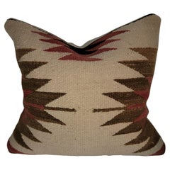 Coussin de tissage indien Navajo à œil éblouissant