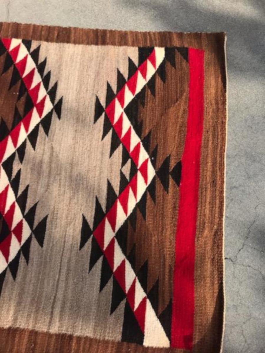 American Navajo  Indian Eye Dazzler Weaving
