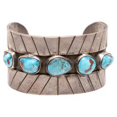 Navajo Five-Stone Turquoise Bracelet