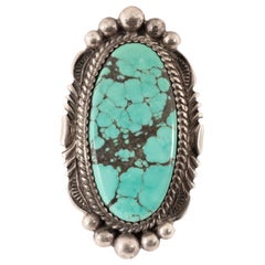 Bague Navajo en turquoise de renard mineur