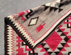 Navajo Ganado Geometric  Indian Weaving
