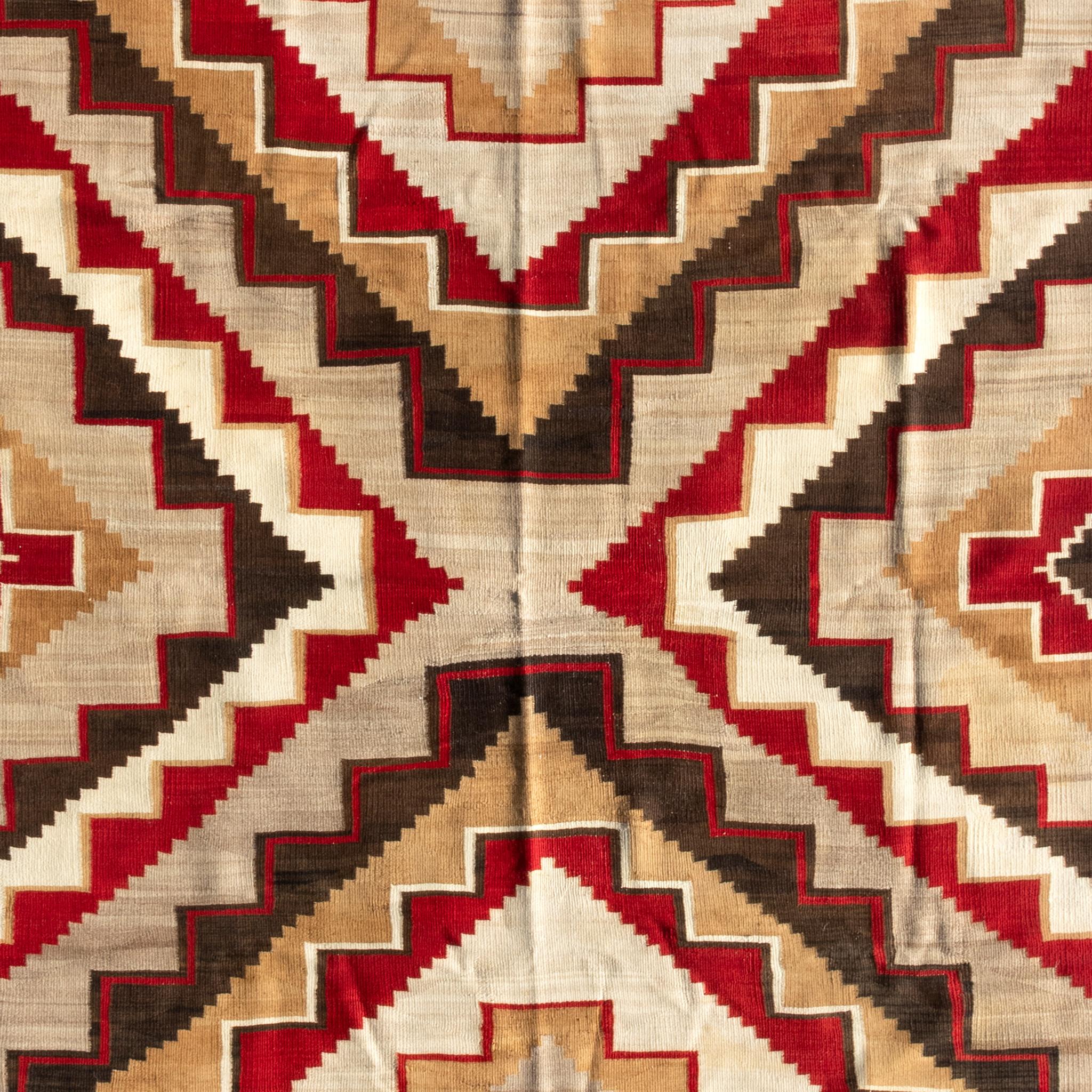 Hand-Woven Navajo Ganado Weaving For Sale