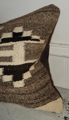 Navajo Geometric Storm Pattern Woven Pillow