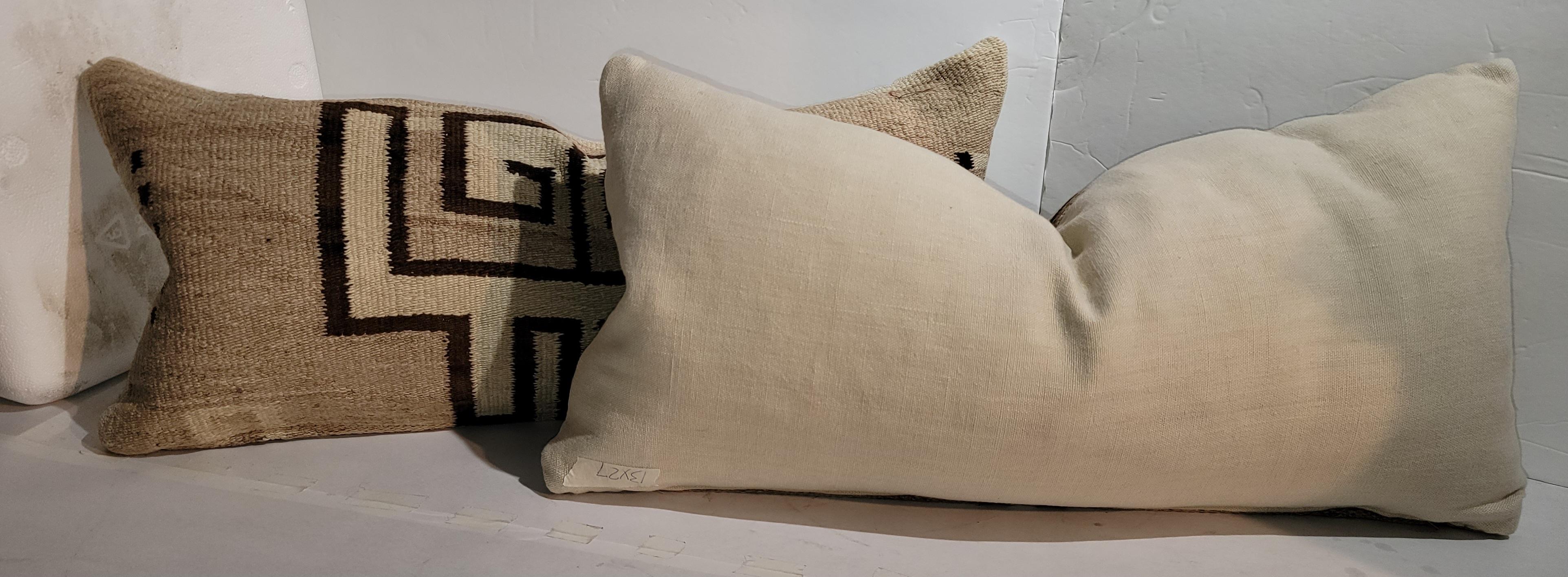 Adirondack Navajo Geometric Wool Pillows For Sale