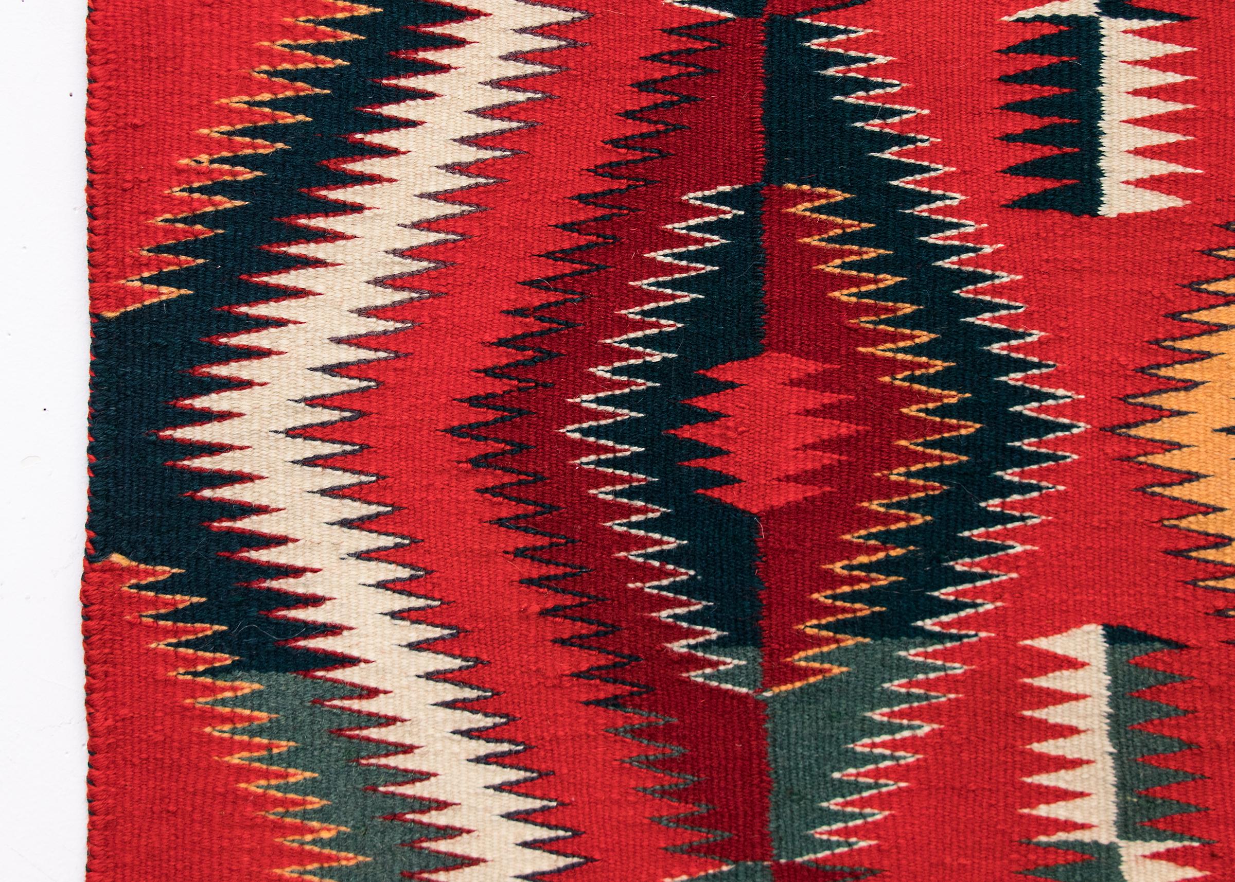 navajo eye dazzler rug vintage