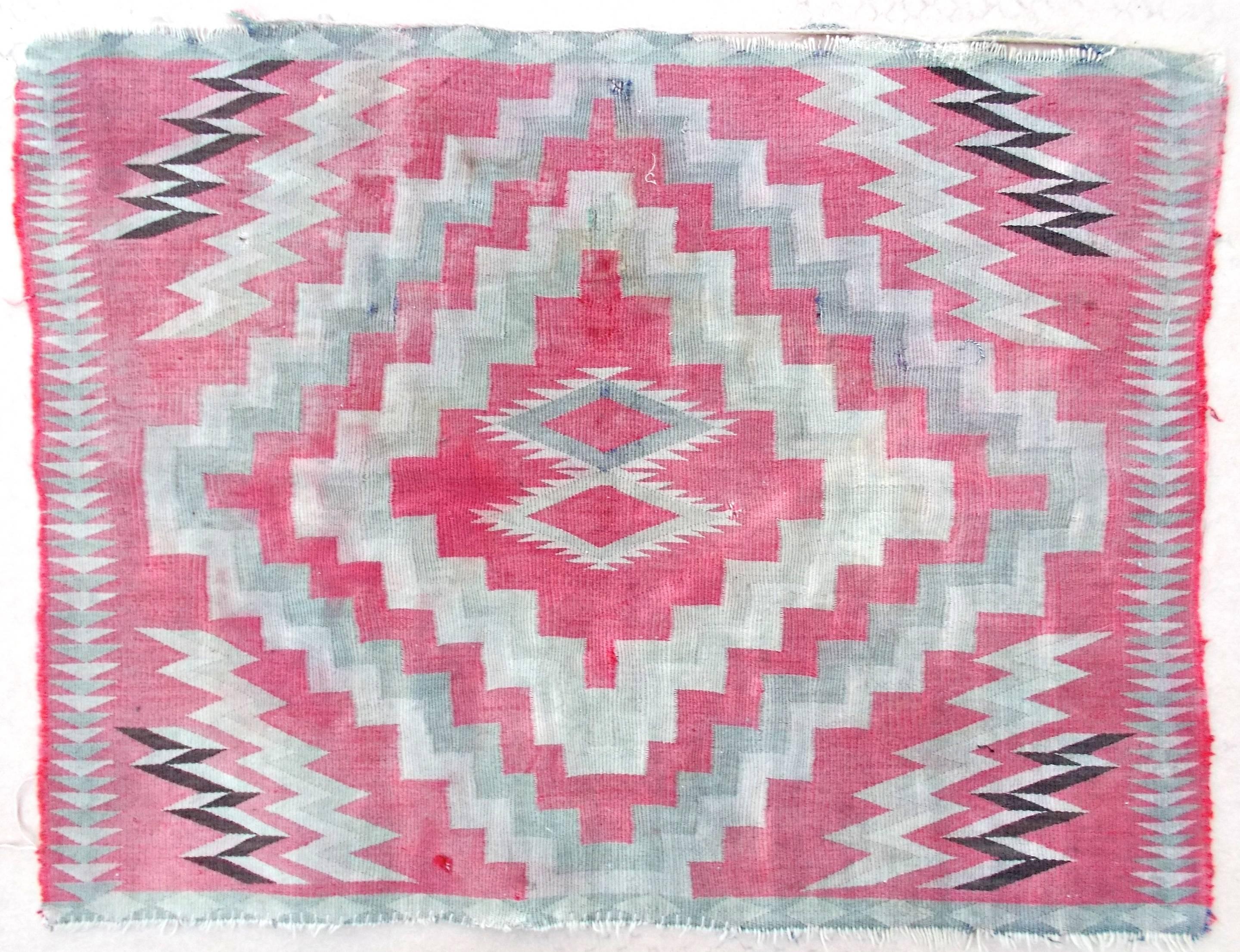 American Navajo Germantown Saddle Blanket For Sale