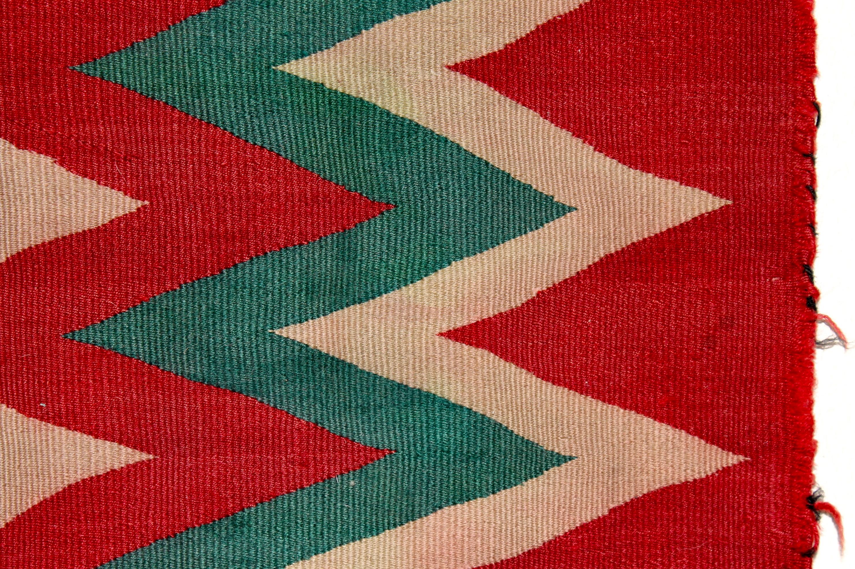 Tribal Navajo Germantown ZigZag Blanket For Sale