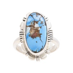 Navajo Golden Hill Turquoise and Sterling Silver Ring