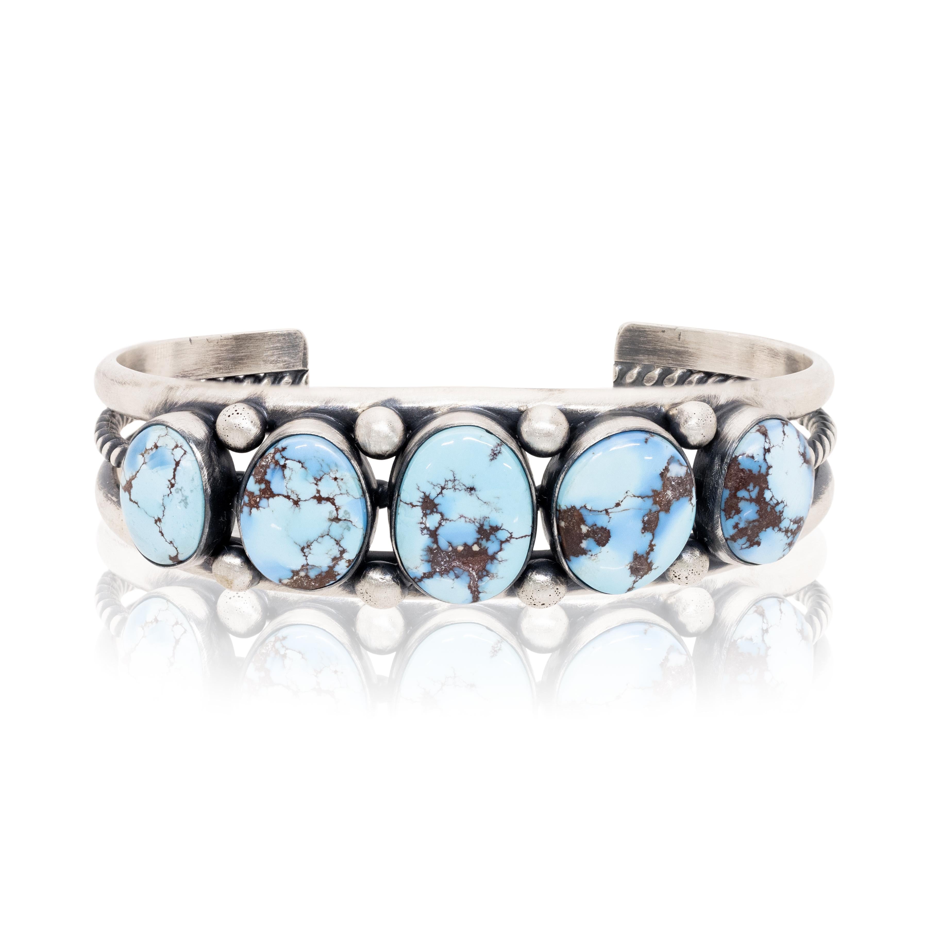 Pulsera Navajo Golden Hill Turquesa en Excelente estado para la venta en Coeur d Alene, ID