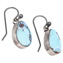 Navajo Golden Hill Turquoise Earrings