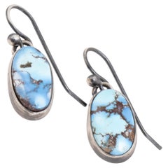 Navajo Golden Hill Turquoise Earrings