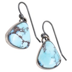 Navajo Golden Hill Turquoise Earrings