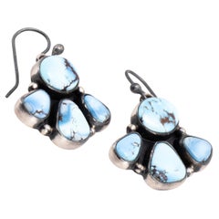 Navajo Golden Hill Turquoise Earrings
