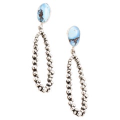 Navajo Golden Hill Turquoise Earrings