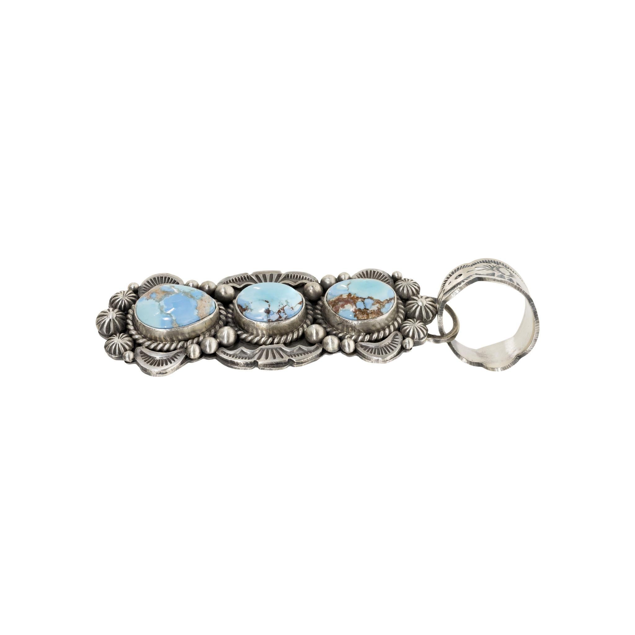 Amérindien Pendentif en turquoise I Hill Navajo en vente