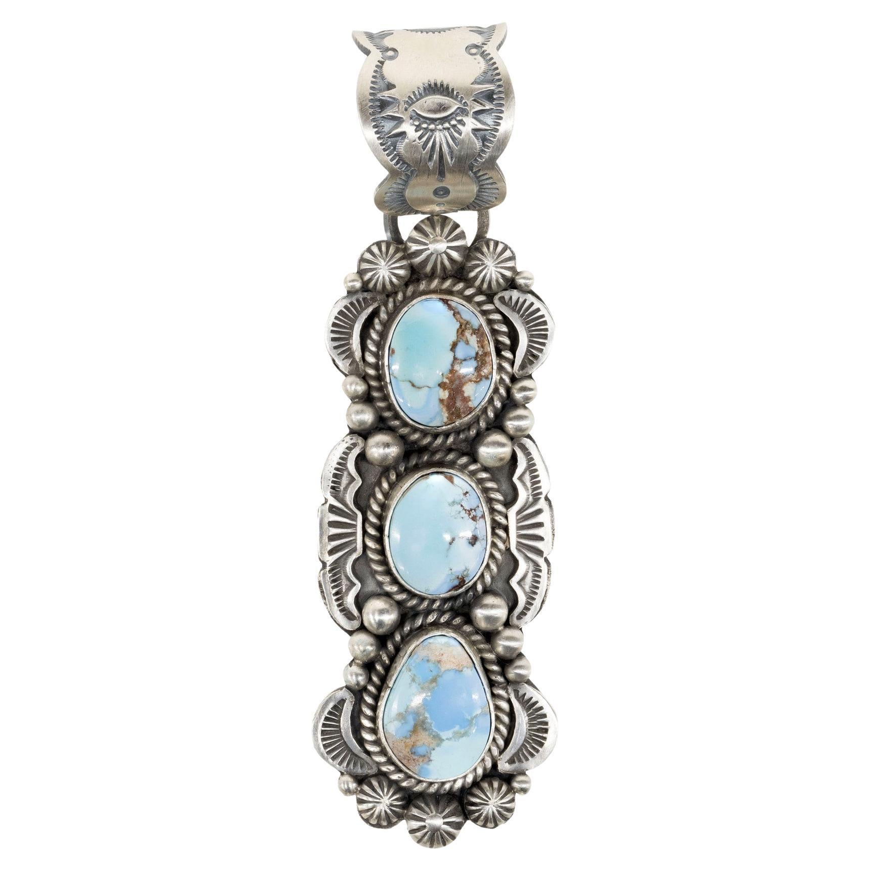 Pendentif en turquoise I Hill Navajo
