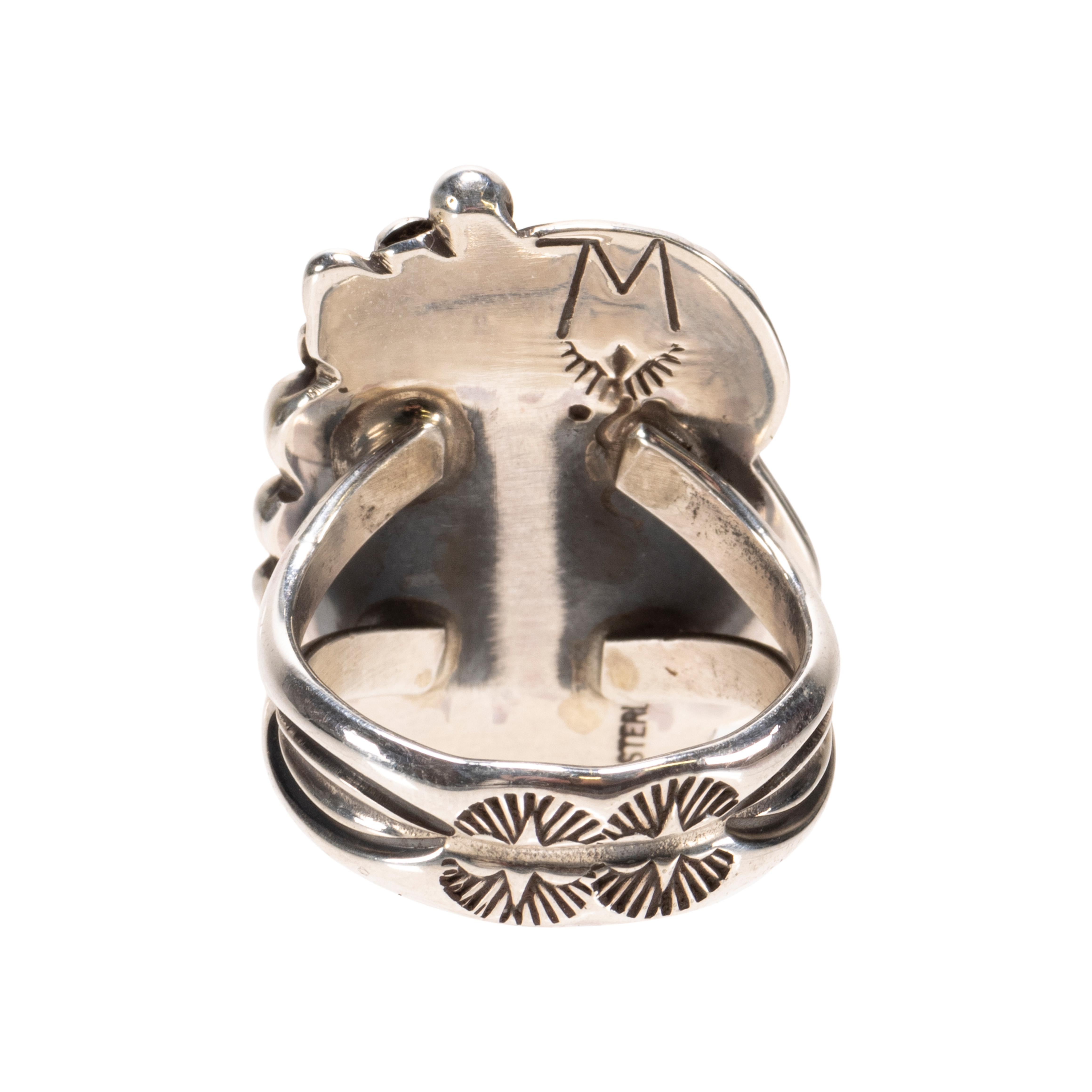 Navajo Golden Hill Türkis Ring (Indigene Kunst (Nord-/Südamerika)) im Angebot