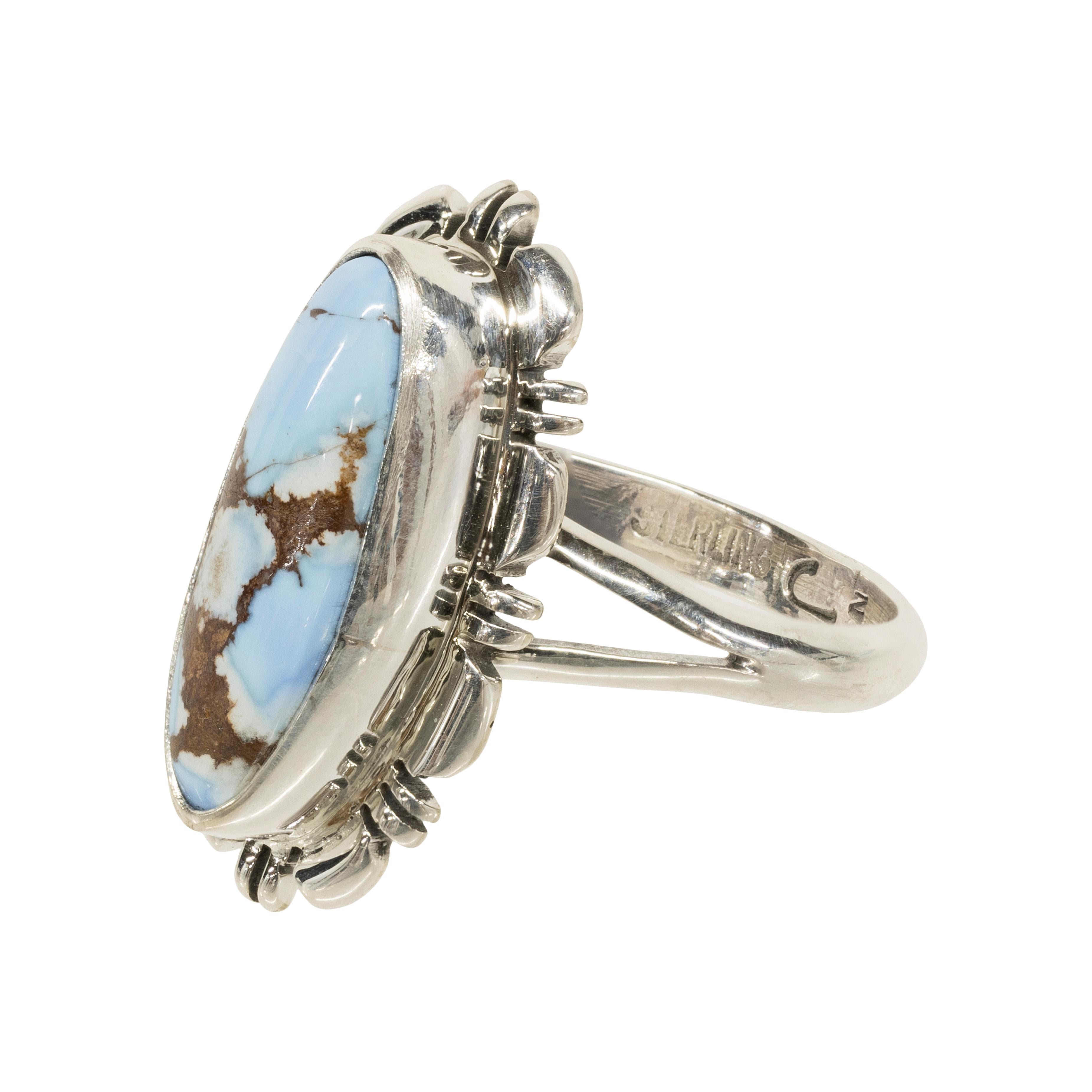 Native American Navajo Golden Hill Turquoise Ring For Sale