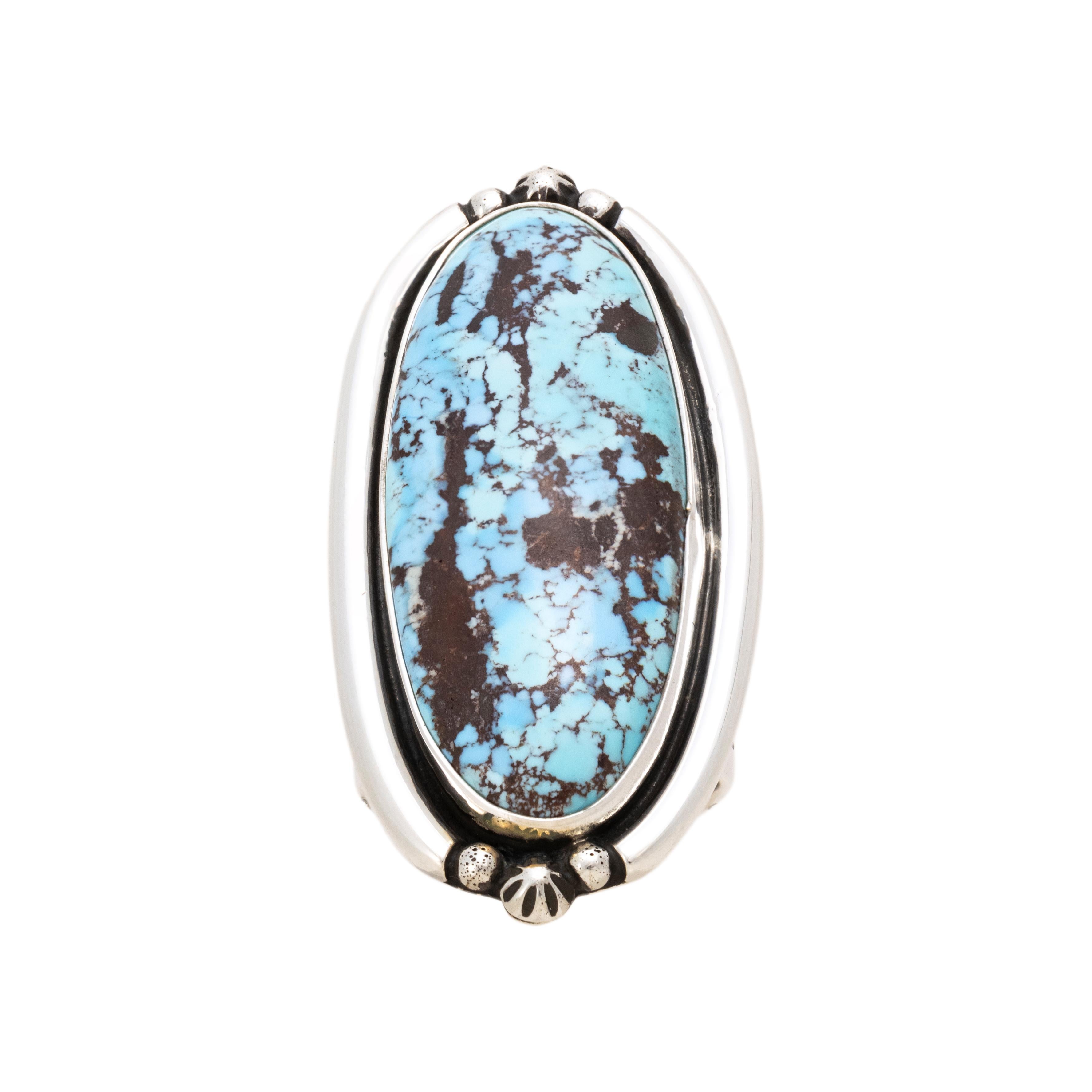 Navajo Golden Hill Turquoise Ring In Good Condition For Sale In Coeur d Alene, ID