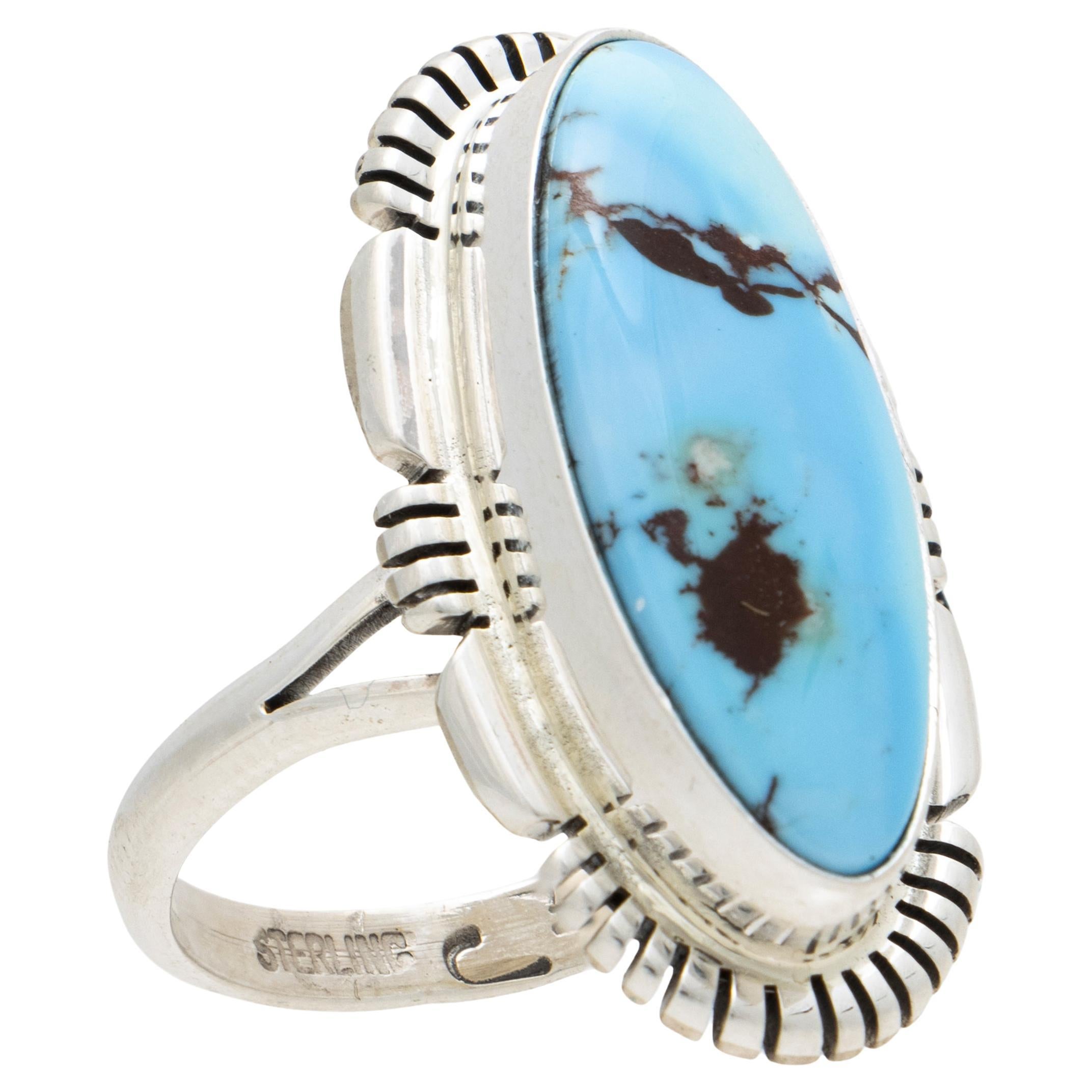 Navajo Golden Hill Turquoise Ring